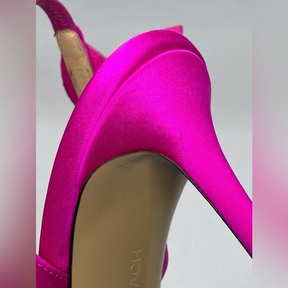 Mach & Mach Wonder Tulip 95MM Silk & Crystal Slingback Pumps size 40 - Picture 11 of 15